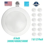3BRIX 1-12 6 15W Flush Mount Disk Downlight 1100LMS Damp-rated Etl Energy Star. Fixed Price $16.99.