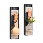 Modern Art Wall Candle Holder, Abstract Face Sconce Set Of 2, Dec.... Fixed Price $59.00.