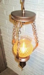 Early American Hanging Swag Lamp Fixture. Fixed Price $20.00.