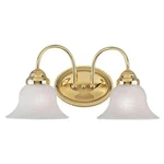 Livex Lighting Edgemont 2 Bath Polished Brass. Fixed Price $110.99.