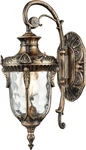 Waterproof Bronze Wall Sconce 15.8" With Hammered Glass For Outdoor Use. Fixed Price $133.99.