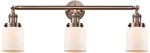 Small Bell 30" Wide Matte White - Copper Finish Bath Light. Fixed Price $539.00.