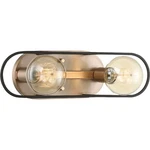 Nuvo Lighting Chassis Vanity, Copper Brushed Brass/black Frame 60-6652. Fixed Price $94.99.