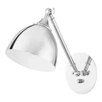Home Decorators Frolynn 1-LIGHT Sconce Polished Nickel Finish W/gray Metal Shade. Fixed Price $31.30.
