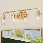 Classy Leaves Bathroom Fixtures, 4 Lights Vanity Light, Gold B.... Fixed Price $42.14.
