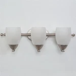 Vanity Light Yhd Mirror Lake Collection Brushed Nickel 3 Modern Glass. Fixed Price $50.04.