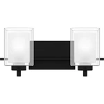 Matte Black Two Light Bath From The Kolt Collection. Fixed Price $239.99.