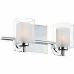 Quoizel KLT8602CLED 2-LIGHT Kolt Bath In Polished Chrome. Fixed Price $219.99.