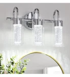 Maxvolador 3-LIGHT Led Vanity Fixture 1500 Lumen Dimmable Sconce 21W Bubble. Fixed Price $74.00.