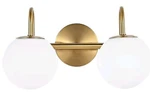 Elegant Lighting Brass Gene 2 19" Wide Vanity With Frosted Glass. Fixed Price $30.09.