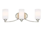 Minka Lavery 3983-613 Nickel 3-LIGHT Vanity From The Tilbury Collection. Fixed Price $120.00.