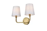 Elegant Lighting Senna 16"W Vanity Light: LD7322W16SG, Satin Gold. Fixed Price $98.58.
