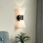 Cattleya 2-LIGHT Oil-rubbed Bronze Indoor Wall Sconce With Hourglass Linen. Fixed Price $39.99.