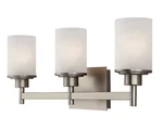 Canarm IVL408A03 Nickel Lyndi Three Light 22"W Bathroom Vanity. Fixed Price $54.46.