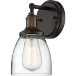 Nuvo Lighting Vintage Sconce With Clear Glass, Rustic Bronze 60-5514. Fixed Price $159.99.