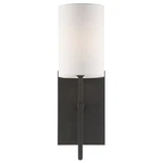Crystorama Veronica 17" Wall Sconce In Black Forged. Fixed Price $178.00.