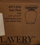 Minka Lavery *shyloh* Convertible Seeded Glass Pendant Light W/coal Finish. Fixed Price $45.00.
