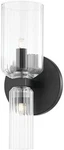 Mitzi Tabitha Soft Black 2-LIGHT Bath & Vanity Fixture 10.25" Tall. Fixed Price $181.99.