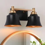 Ksana 2 Black And Gold Bathroom Lights Over Mirror -. Fixed Price $32.63.