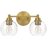 Vonluce Bathroom Fixtures, 2-LIGHT Vanity With Globe Glass Shades.... Fixed Price $61.91.