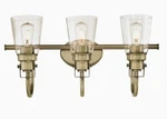 Westinghouse Lighting 6334000 Ashton Three Wall Fixture Antique Brass. Fixed Price $42.99.