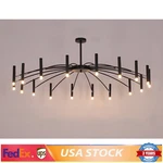 18-HEAD Black Branch Chandelier Metal Pendant Light Nordic Ceiling Lamp Fixture. Fixed Price $113.24.