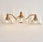 Xiedun Vintage Bathroom Vanity Fixture 3 Lights Light, Brass. Fixed Price $99.99.