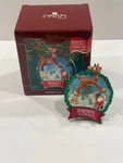 Rudolph's First Christmas Carlton Heirloom Ornament W/light & Sound. Fixed Price $21.00.