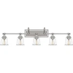 Nicholas 5 Light Transitional Bath Vanity-brushed Nickel Finish. Fixed Price $450.99.