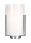 Bergin By Fiess VS22601SN Light 5 Inch Satin Nickel Vanity Wall. Fixed Price $59.95.