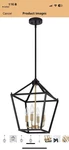 Chloe Lighting Ironclad Industrial 4 Pendant Textured Black. Fixed Price $39.95.
