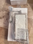 Pottery Barn Manor Glass And Metal Indoor/outdoor Sconce Nickel Open Box. Fixed Price $129.99.