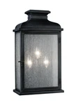 Feiss OL11104DWZ 3-LIGHT Outdoor Wall Lantern Sconce, Dark Zinc, Seeded Glass. Fixed Price $359.24.