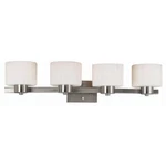 Kenroy Home Legacy 4-LIGHT Brushed Steel Wall Vanity. Fixed Price $88.88.