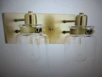 Progress Lighting Calhoun 13.25 In. 2-LIGHT Gold Vintage Brass Vanity. Fixed Price $31.45.