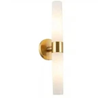 Kira Home Duo 4.5" 2-LIGHT Cool Brass 60-WATT Sconce W/ Frosted Shade, No.... Fixed Price $69.00.