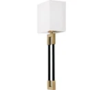 Capital 644711AB Bleeker Wall Sconce, 1-LIGHT 60 Watts, Aged Brass And Black. Fixed Price $77.64.