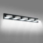 40 Inch 5 Lights Led Black Modern Vanity Bathroom Mirror Wall Lamp Fixture. Fixed Price $111.99.