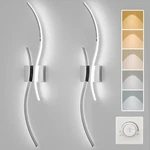 Caneoe Modern Wall Sconce Set Of, 5CCT Dimmable Indoor Led Lighti.... Fixed Price $173.84.