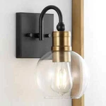 Jonathan Marais 5.88 In. 1-LIGHT Black/brass Gold Iron/glass Led Vanity. Fixed Price $17.99.