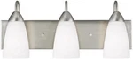 Seville 3-LIGHT Bath Vanity Lights Brushed Nickel By Sea Gull Lighting. Fixed Price $167.99.