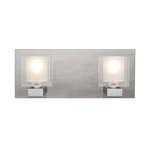 Besa Lighting Vanity, Satin Nickel/clear 2WF-BOLOFR-LED-SN. Fixed Price $477.00.