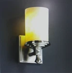 Justice Design CLD-8531-10-NCKL Clouds Deco Reversible Glass Wall Sconce Lightin. Fixed Price $119.95.