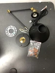 Lnc A02246 Black Swing Arm Wall Lamp Brass Linear Hardwired/plug-in Table Indu. Fixed Price $38.94.