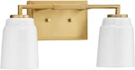 Progress Lighting Spenser Two-light Brushed Gold Industrial Vanity. Fixed Price $94.00.
