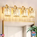 Aixialin Crystal Vanity Lights Modern 4-LIGHT Bathroom Over Mirror. Fixed Price $139.18.