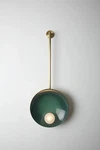 Italian Hanging Wall Light Oyster Sconce Stilnovo Style Made Pure Brass. Fixed Price $210.00.