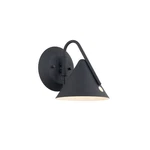 Justice Design Zag Led Cone Wall Sconce, Textured Black/metal NSH-4241-MBTX. Fixed Price $149.40.