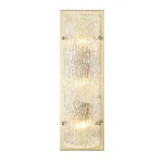 Varaluz Morgan Light Sconce, Satin Brass/clear Piastra - 376W03SB. Fixed Price $325.00.