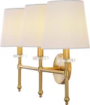 23" Brass Gold Led Wall Sconce - Midcentury Vanity Light For Home Decor. Fixed Price $158.99.